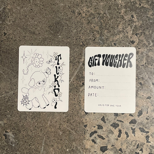 TATTOO GIFT CARDS